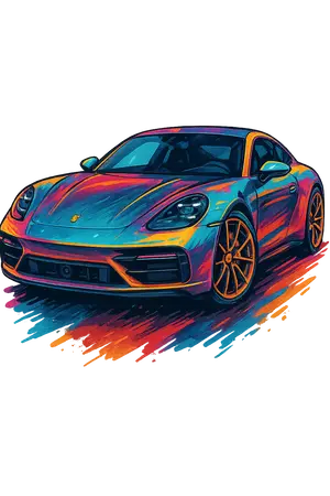 0108 Luxury Sports Car Simple Compose #3494 | Free PNG Download