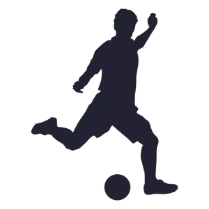 Silhouette Football Design Graphics Free PNG Download