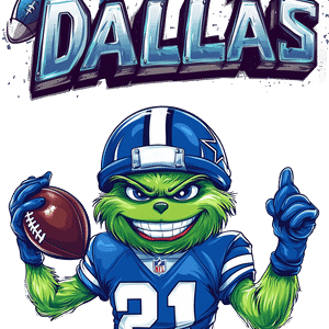 Dallas Grinch Character Animated Cartoon PNG Download