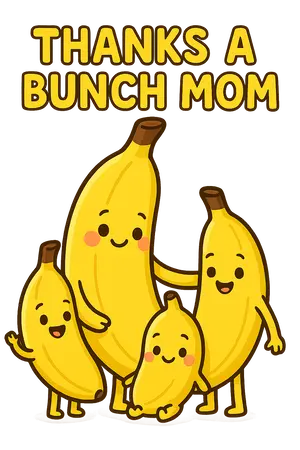 Banana Family Pun #1211 | Free PNG Download