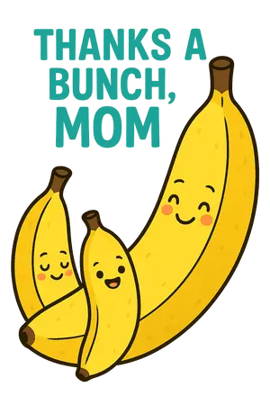 Banana Family Pun #6541 | Free PNG Download