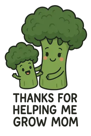 Broccoli Mom And Baby #5832 | Free PNG Download