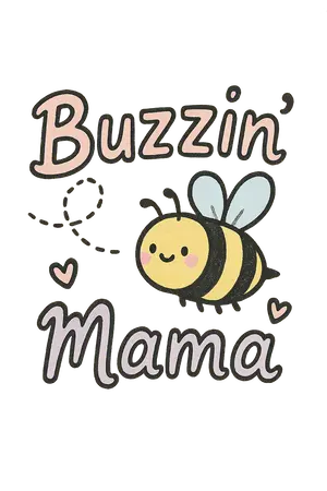 Buzzin' Mama Bee #9648 | Free PNG Download