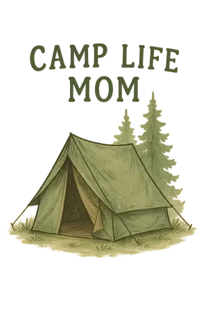 Camp Life Mom #3506 | Free PNG Download