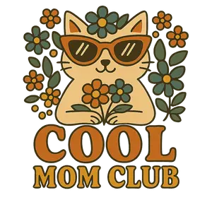 Cool Mom Club Transparent Mothers Day T Shirt Design #3651 | Free PNG Download