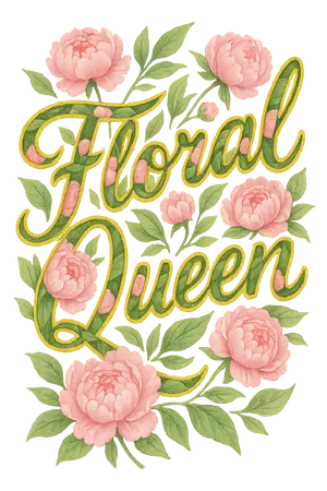 Floral Queen Elegance #8194 | Free PNG Download