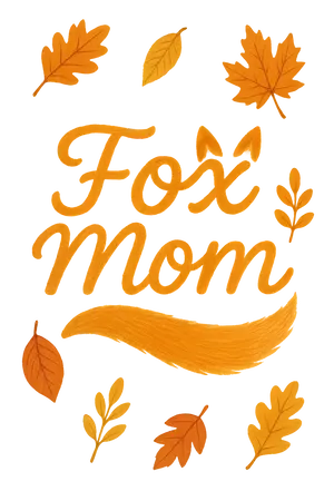 Fox Mom Design #1908 | Free PNG Download