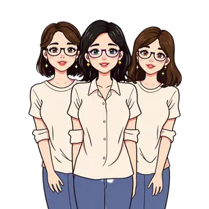 Gilmore Girls As A Kawaii Vector Illustration Pastel Colors #3839 | Free PNG Download