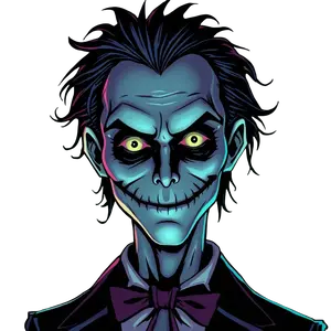 Illustrate A Gothic Dark Beetlejuice Portrait With Rich #6186 | Free PNG Download