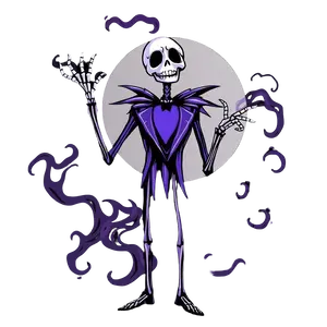 Illustrate A Spooky Skeleton Themed Beetlejuice With Smoke #9762 | Free PNG Download