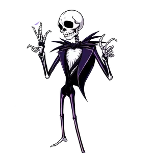 Illustrate A Spooky Skeleton Themed Beetlejuice With Smoke #8930 | Free PNG Download