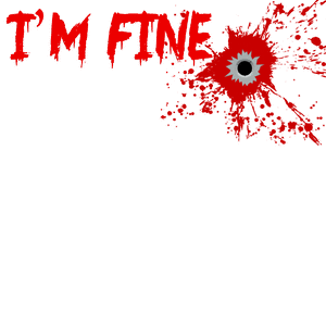 I am fine t shirt design PNG Download