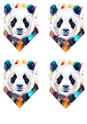 Panda DCreative Arts Symmetry Design PNG Download