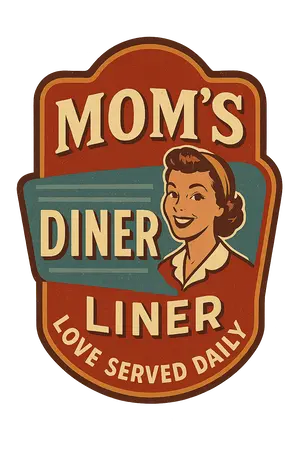 Mom's Diner Badge #3644 | Free PNG Download