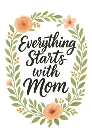 Mom's Floral Inspiration #8878 | Free PNG Download