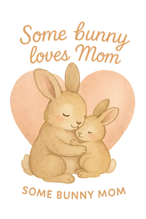 Mother Bunny Love #3612 | Free PNG Download