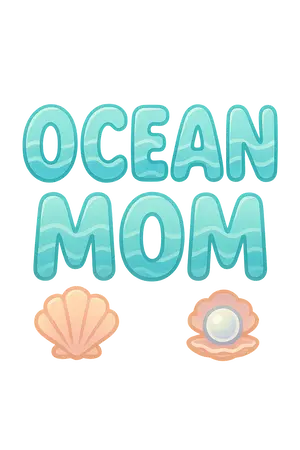 Ocean Mom Design #8025 | Free PNG Download