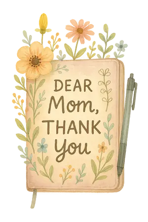 Pastel Mom Journal #6419 | Free PNG Download