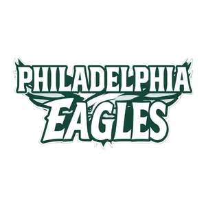 Philadelphia Eagles With Retro 70s Typography Boho Floral #7436 | Free PNG Download