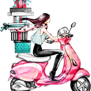 Scooter Moped Illustration PNG Download