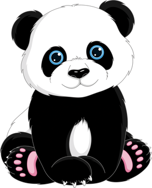 Giant Panda White Snout PNG Download
