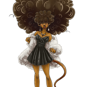 Afro Jheri Curl Ringlet PNG Download