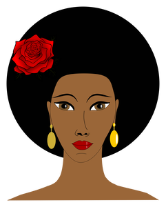 Lips Black Hair Lipstick PNG Download