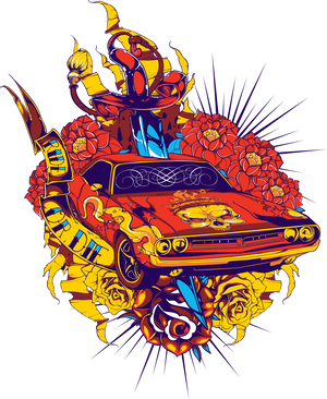 Hood Muscle Car Classic Car PNG Download