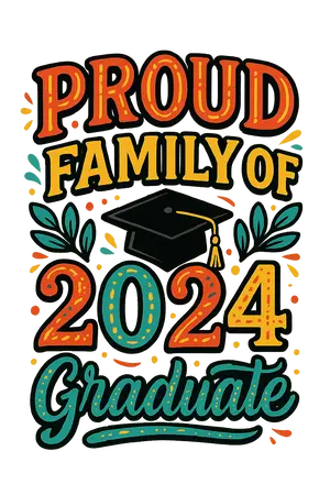 Proud Graduate Family T Shirt #1243 | Free PNG Download