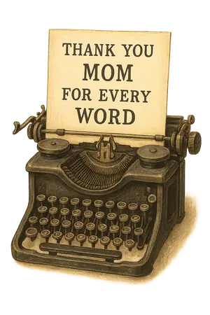 Retro Typewriter Tribute #1584 | Free PNG Download