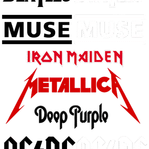 Rock bans logos PNG Download