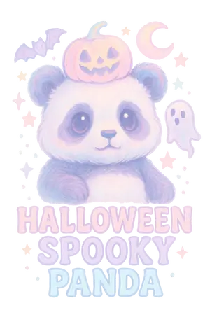 Spooky Panda Design #1271 | Free PNG Download