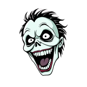 Stylized Beetlejuice Screaming Face Transparent Design #6512 | Free PNG Download