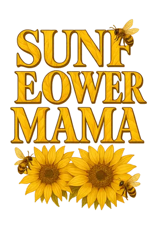 Sunflower Petal Typography #8055 | Free PNG Download