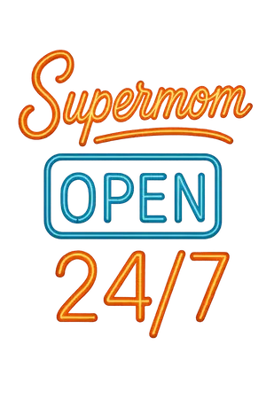 Supermom Neon Sign #7562 | Free PNG Download
