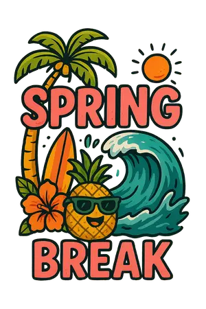 Tropical Spring Break #6023 | Free PNG Download