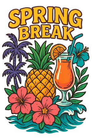 Tropical Spring Break #8517 | Free PNG Download