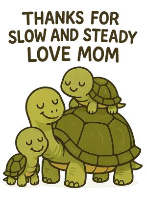 Turtle Family Love #9875 | Free PNG Download