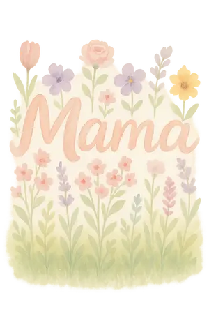 Watercolor Mama Blossoms #6147 | Free PNG Download