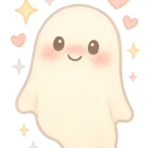 Blushing Ghost Delight #5215 | Free PNG Download