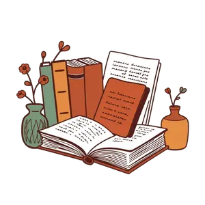 Bookish Svg Png Combo Design Cozy Aesthetic Literary Theme #4674 | Free PNG Download