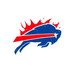 Buffalo Bills Logo With Shattered Glass Effect And Red Blue #3762 | Free PNG Download