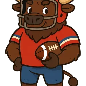 Buffalo In Football Gear #3175 | Free PNG Download