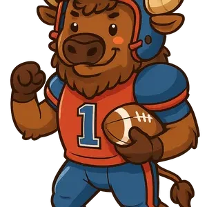 Buffalo In Football Gear #6915 | Free PNG Download