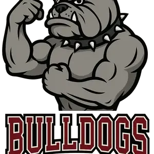 Bulldog Mascot Flexing #8562 | Free PNG Download