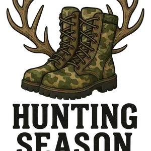 Camo Boots & Antlers #2642 | Free PNG Download