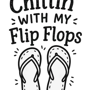 chillin-sandal-vibes Chillin' Sandal Vibes #5022 | Free PNG Download