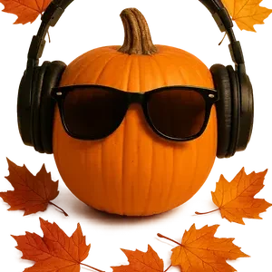 Cool Pumpkin Vibes #3554 | Free PNG Download