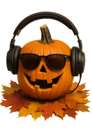 Cool Pumpkin Vibes #8032 | Free PNG Download