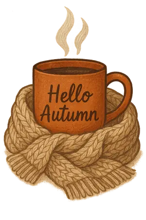 Cozy Autumn Mug #5345 | Free PNG Download